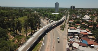 La Nación / Corredor Vial Botánico: tramo final del viaducto avanza con franja 100% liberada