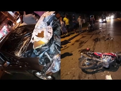 DELIVERY SUFRIÓ MÚLTIPLES FRACTURAS TRAS ACCIDENTE DE TRÁNSITO EN EL B° SAN ISIDRO