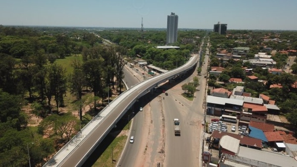Viaducto del Corredor Vial Botánico ingresa en su etapa final - Megacadena — Últimas Noticias de Paraguay