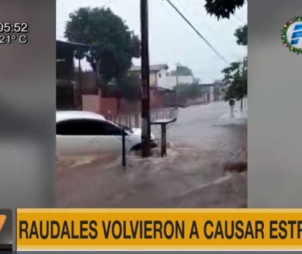 Raudales volvieron a causar estragos en Asunción y Central