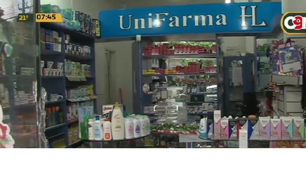 Asaltan farmacia en Capiatá - C9N