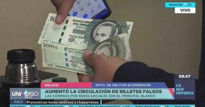 La Nación / Policía avisa que circulan billetes falsos por Market Place de Facebook