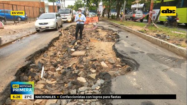 Calles y veredas en pésimo estado en zona “Curva de la muerte” - Nacionales - ABC Color