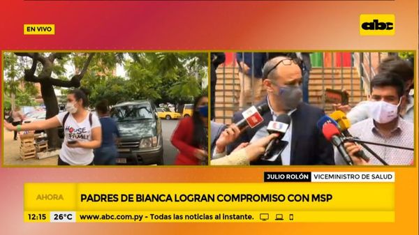 Salud oficializa compromiso de compra de medicamento para Bianca - Nacionales - ABC Color