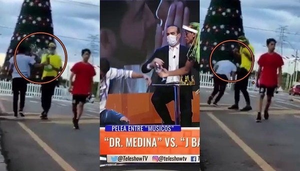 El "Dr. Medina" fue empapado mientras caminaba por Ciudad del Este - Teleshow