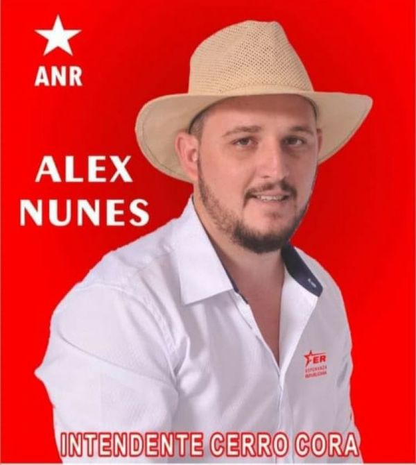 Alex Nunes oficializa pre candidatura por la ANR en el nuevo distrito Cerro Cora