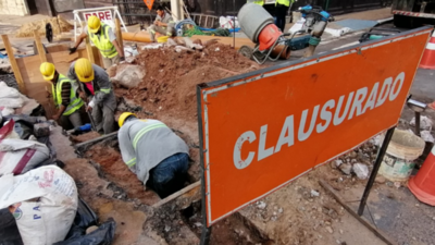 Continúan los trabajos de red cloacal en Asunción