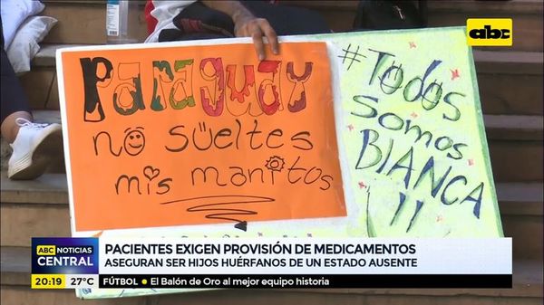 Pacientes exigen provisión de medicamentos - ABC Noticias - ABC Color