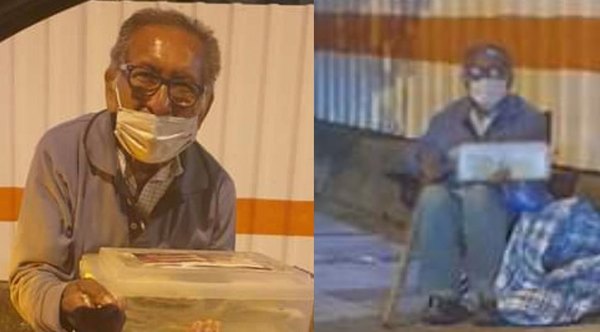 Crónica / Foto de abuelito se hizo viral, y todos quieren ayudarlo