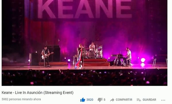 Keane inmortaliza show en Asunción - Espectáculos - ABC Color