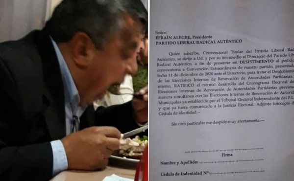 Convencionales van a desistir del pedido del cartollanista Agustín Torres de Pedro Juan Caballero