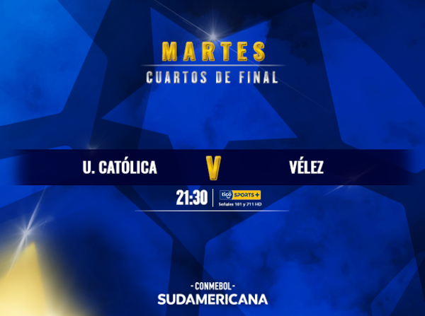Universidad Católica y Vélez buscan su tercera semifinal de Sudamericana