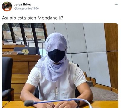 Brítez vuelve a hacer campaña contra mascarillas en pleno pico de contagio - Nacionales - ABC Color