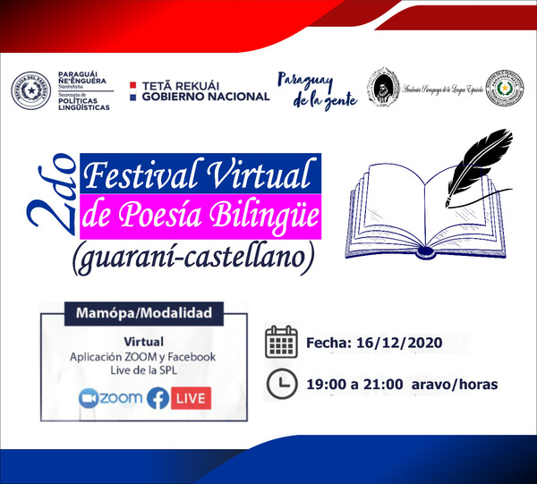 Llega en formato virtual la segunda edición del Festival de Poesía Bilingüe | .::Agencia IP::.
