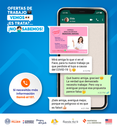 Aprueban el Plan Nacional de prevención y combate de trata de personas  - Nacionales - ABC Color