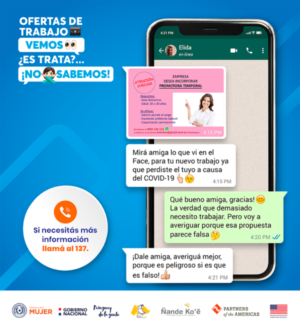 Aprueban el Plan Nacional de prevención y combate de trata de personas - Nacionales - ABC Color