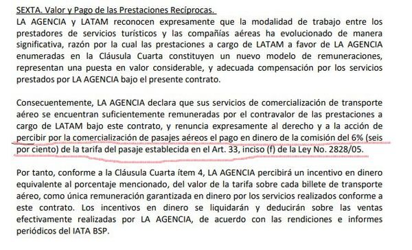 Gremio trata de ilegal contrato que condiciona a agencias a renunciar a comisión del 6% - Nacionales - ABC Color
