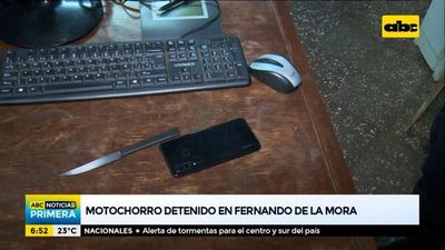 Motochorro detenido en Fernando de la Mora - ABC Noticias - ABC Color