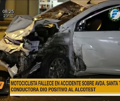 Conductora en aparente estado de ebriedad mata a motociclista