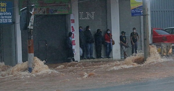 La Nación / Viceministro de Trabajo pide tolerancia a empleadores ante torrencial lluvia y raudales
