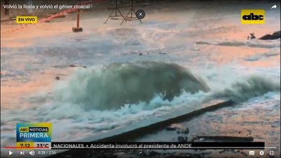 El géiser cloacal sigue más vigoroso que nunca  - Nacionales - ABC Color