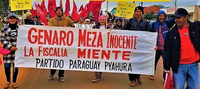 Activistas se alinean y afirman que el imputado Genaro Meza no es cocinero del EPP - La Mira Digital
