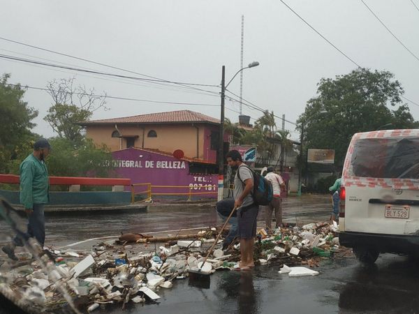 Lluvia torrencial causó sarambi en varios puntos de Central