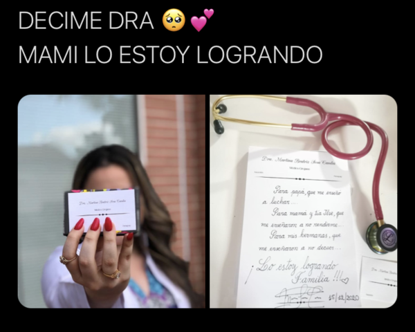 Nueva médica llamó la atención de internautas por su linda letra