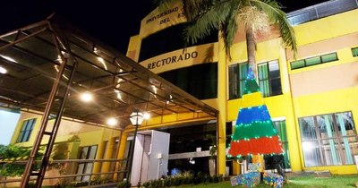 La Nación / Crean árbol de Navidad con 5 mil tapitas de envases en la UNE