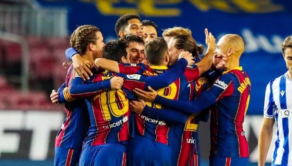 El Barça sufrió pero remontó a la Real Sociedad