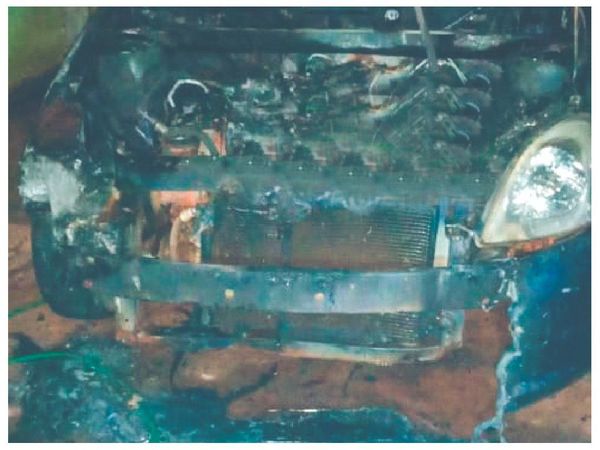 Por celos, prendió fuego al coche de su vecina
