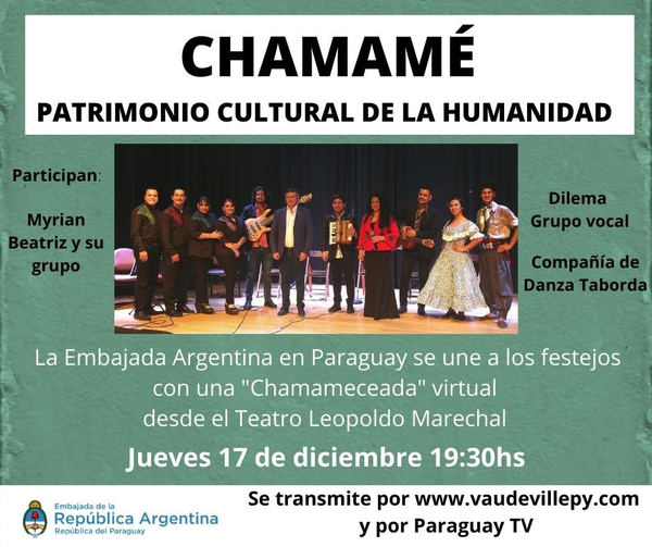 Paraguay TV transmitirá festejos por reconocimiento del Chamamé como Patrimonio de la Humanidad | .::Agencia IP::.