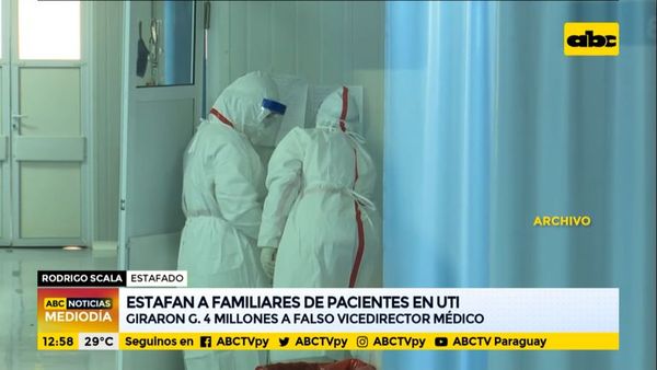 Estafan a familiares de pacientes en terapia intensiva - ABC Noticias - ABC Color