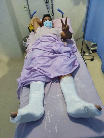 Bombero resultó herido durante búsqueda de joven arrastrado por raudal - Nacionales - ABC Color