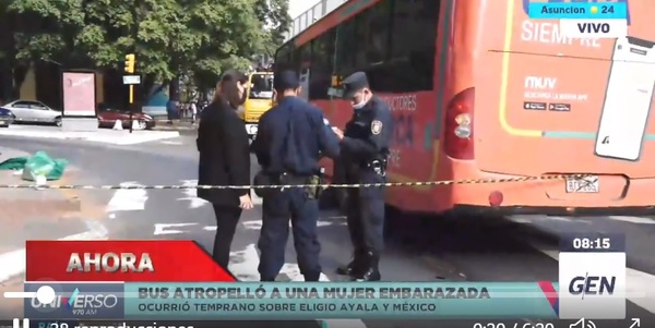 Joven embarazada de 9 meses muere atropellada por un bus - ADN Digital