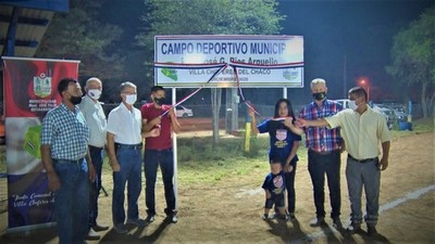 Reinauguran cancha del club 3 de Febrero con el nombre “José G. Ríos Argüello”