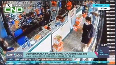 HOY / Juan Luis Giménez, director de Obrero Patronal del IPS, sobre denuncia a falsos funcionarios