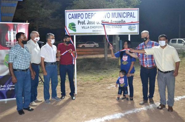 Villa Choferes tiene campo deportivo iluminado - Nacionales - ABC Color