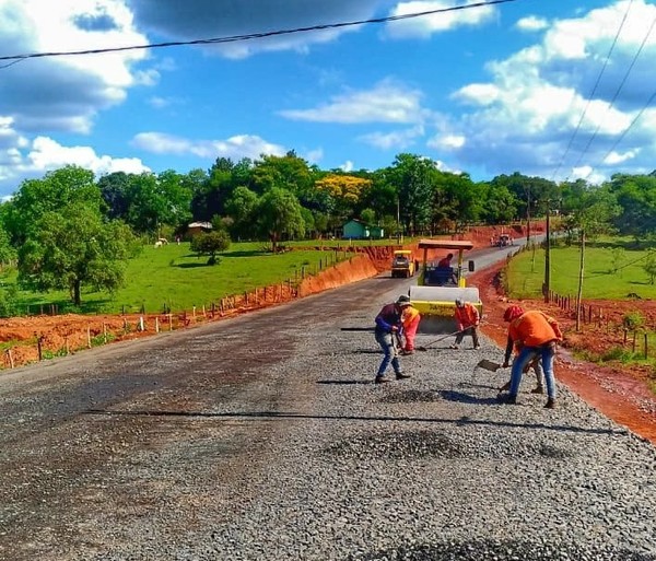 La "Ruta de la Producción" en Caazapá registra 73% de avance | .::Agencia IP::.