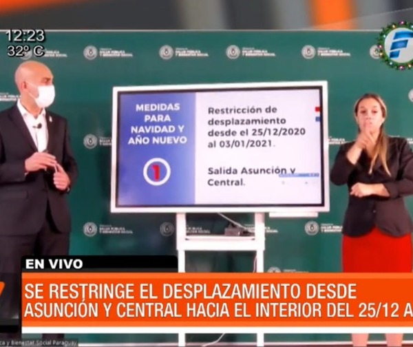 Salud restringe salida de Asunción y Central durante las fiestas