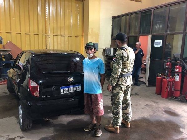 Intentó ingresar al país con automóvil robado - ABC en el Este - ABC Color