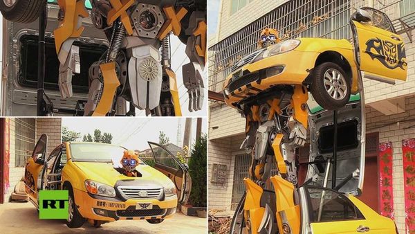 Convirtió autos viejos en asombrosos Transformers (con video) » San Lorenzo PY