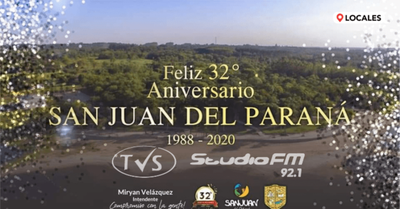 El distrito de San Juan del Paraná cumple 32 años de aniversario