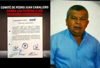 El llanocartista Agustín Torres quiere usar Comité Liberal para convención mau en Pedro Juan Caballero