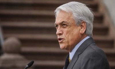 Presidente chileno paga multa de 3.400 dólares por no usar mascarilla