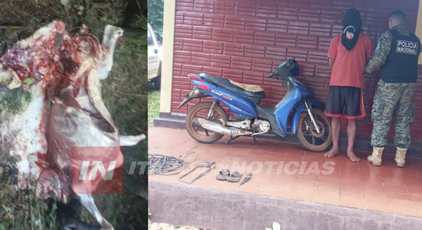 POLICÍAS ATRAPAN AÚN SUPUESTO CUATRERO EN ITAPÚA POTY.
