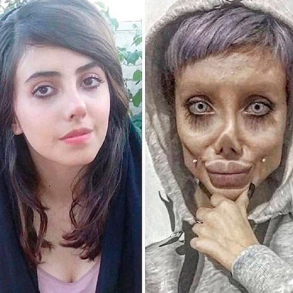 Crónica / Angelina Jolie iraní usa filtros ra’e en sus fotos