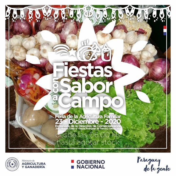 MAG y productores harán la feria “Fiestas con Sabor a Campo” en San Lorenzo | .::Agencia IP::.