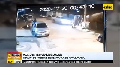 Titular de Puertos se desmarca de funcionario que mató conduciendo ebrio - ABC Noticias - ABC Color