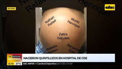 Nacieron quintillizos en el Hospital de Ciudad del Este - ABC Noticias - ABC Color